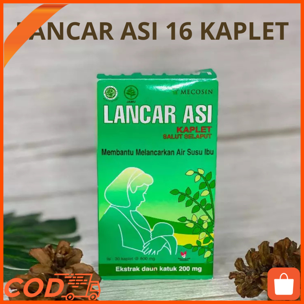 Lancar Asi Ekstrak Daun Katuk Kaplet Salut Selaput, Lancar asi Daun Katuk , Lancar Asi Plus Dha , La