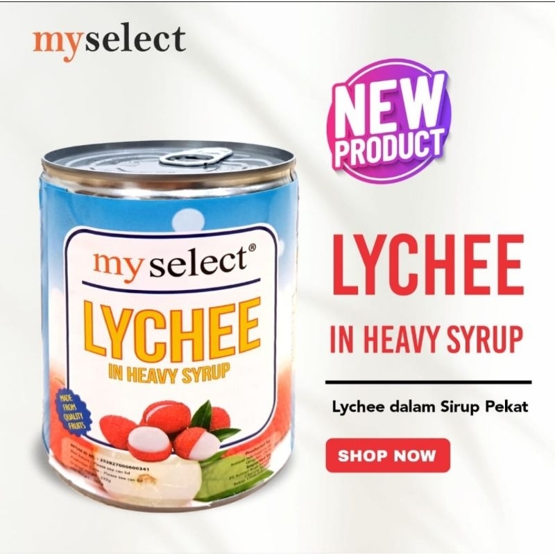 

Lychee in Syrup My Select kemasan 565gr Kaleng