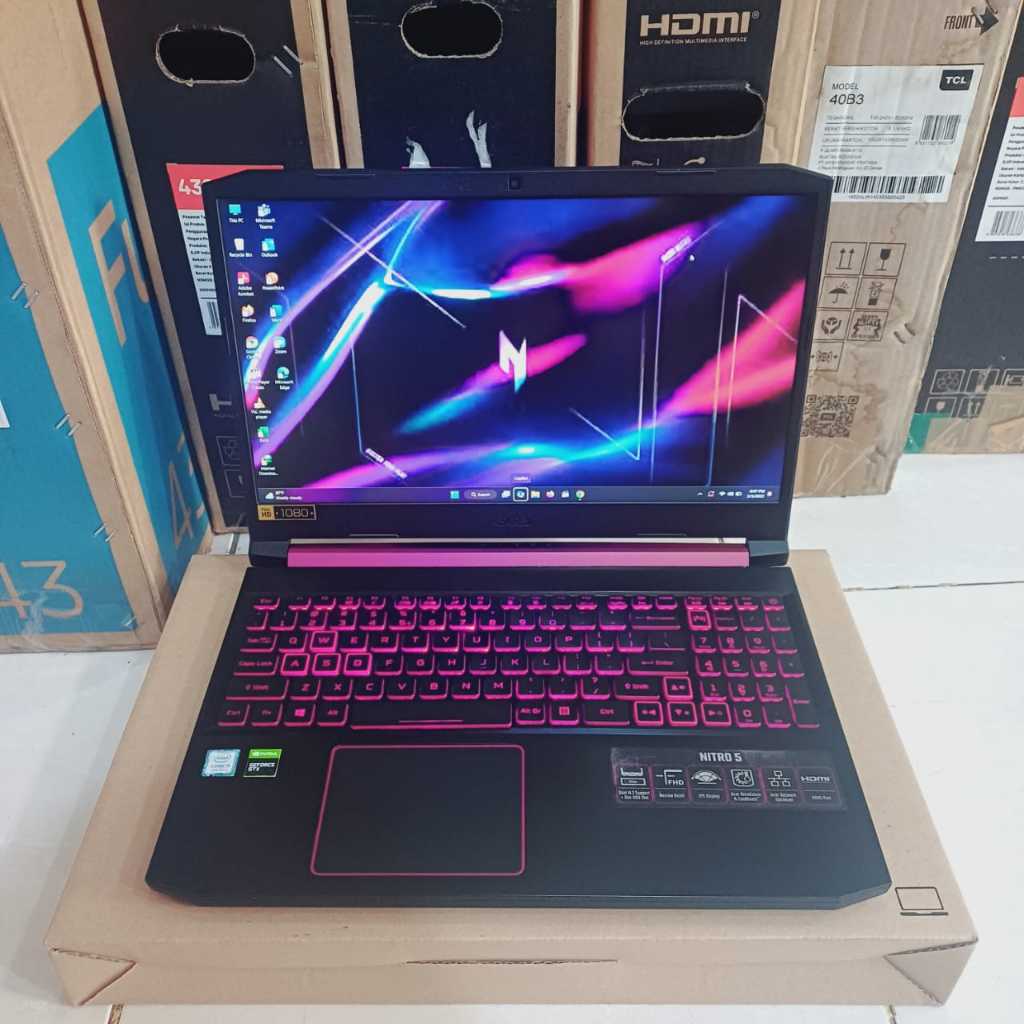 "Laptop Gamers And Editing" Laptop ACER NITRO 5 - AN515-54, Intel Core i5-9300H, Gen 9Th, ###Doublev