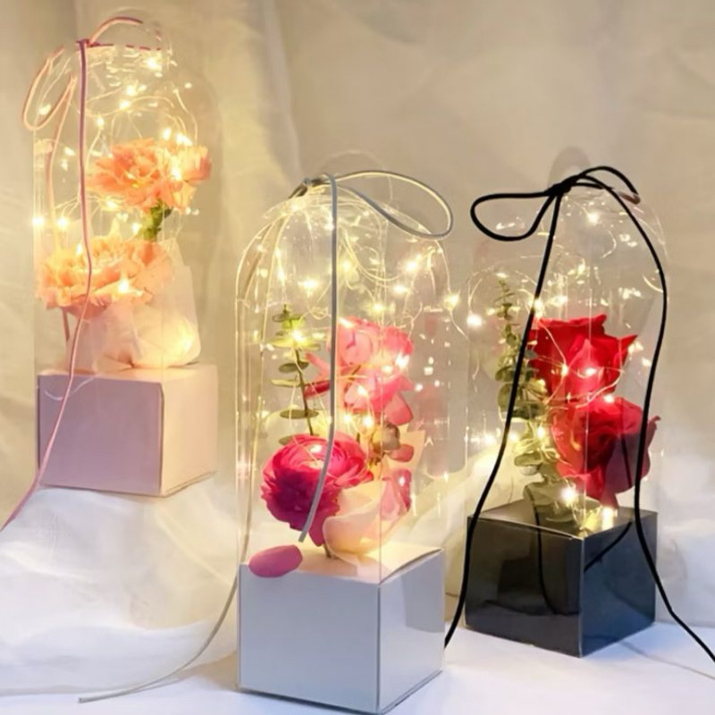 

Flower Bloom Box SINGLE MIKA / Tas Bunga / Kotak Bunga Florist / Flower Box