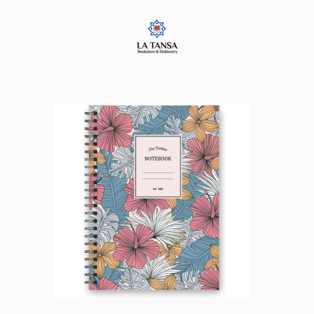 

SPIRAL A5 HARDCOVER INA CREATIVE FLOWER FRUIT 020-002