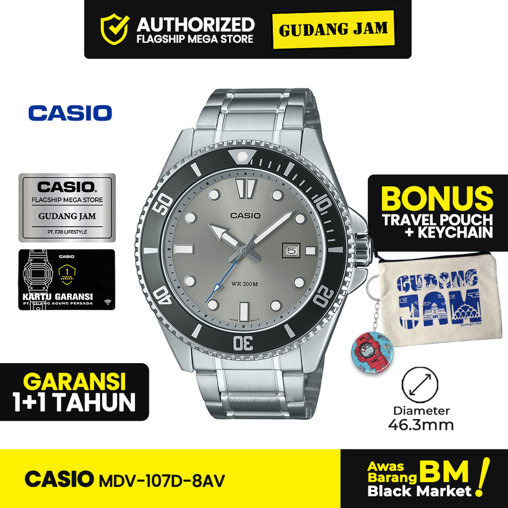 Casio Pria MDV-107D-8AVDF MDV-107D-8A MDV-107D MDV107D MDV 107D