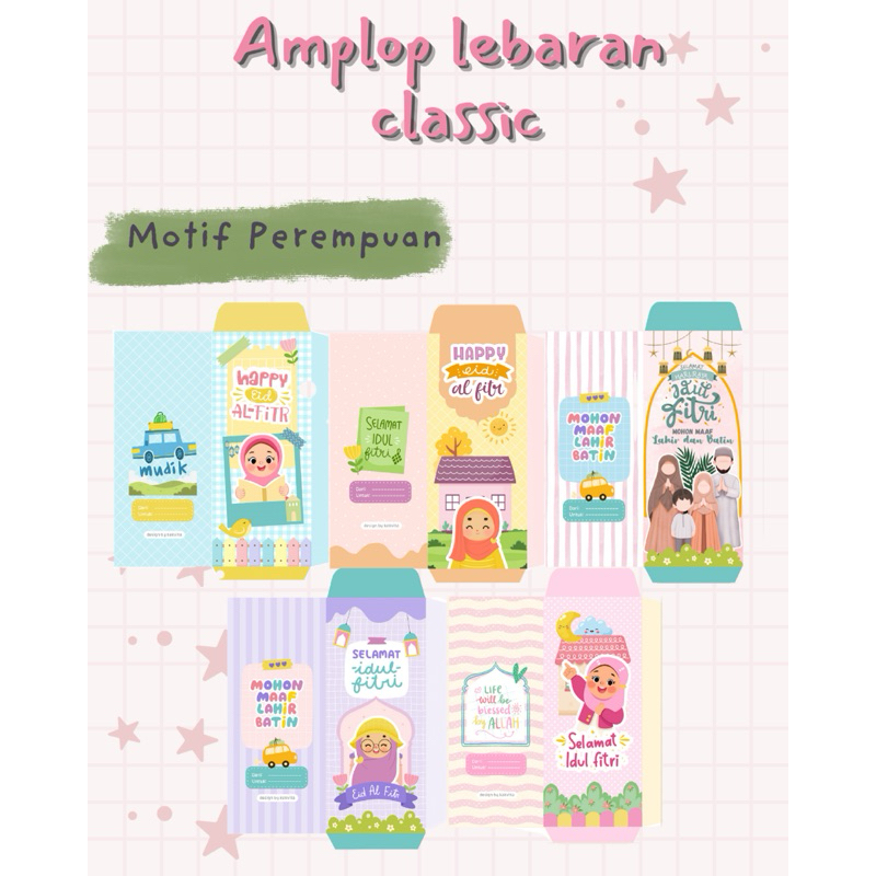 

Amplop Lebaran 2025/ Amplop Lebaran Classic/ Amplop Lebaran Standar (Isi 10 pcs)