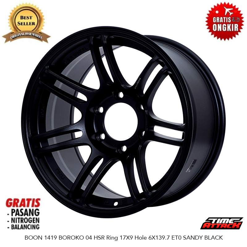 Velg Mobil Toyota Fortuner Ring 17 HSR Tipe BOON