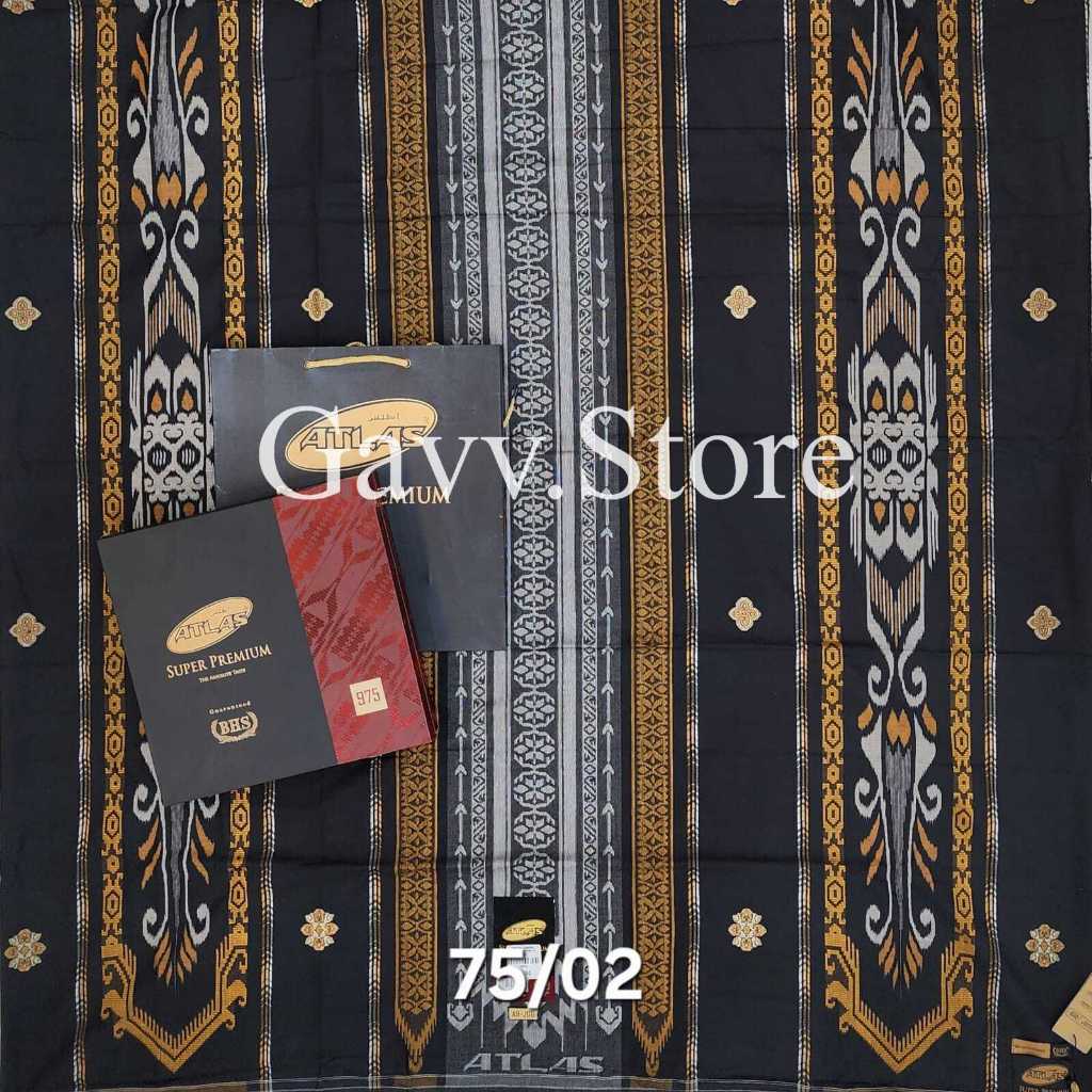 Sarung ATLAS SUPER PREMIUM 975 MOTIF BHS GOLD // ORIGINAL Sarung ATLAS Suprem 975