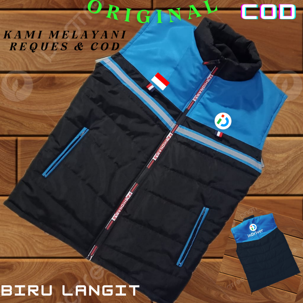 Terlaris - Rompi inDriver Online / Terbaru Murah Ojek Online Waterproof - Ready Stok