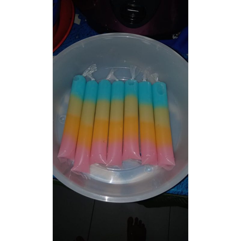 

es lilin pelangi enak tanpa pemanis buatan