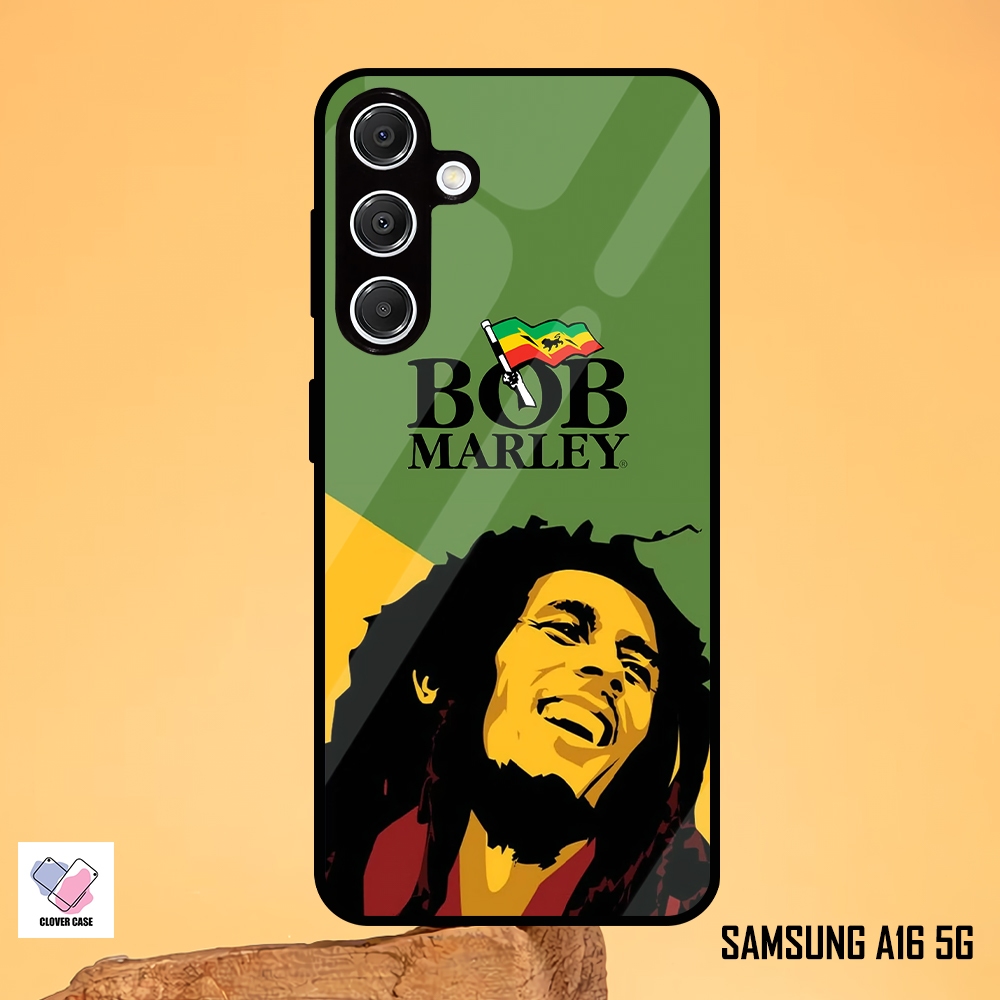 [AR48]  Case Glossy Case | SAMSUNG A16 5G | CASE KEKINIAN LUCU |  Casing Hp Kilau Motif BOB MARLEY