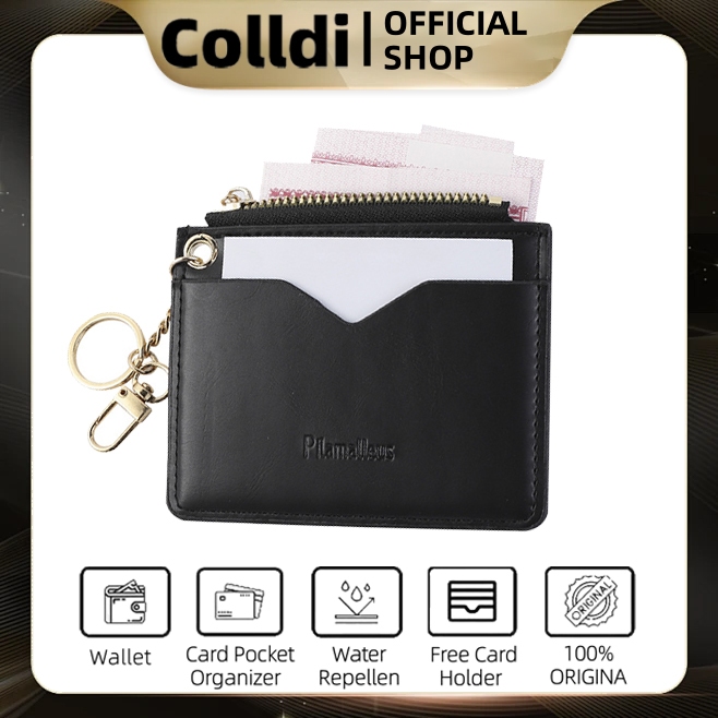 Colldi -Top Brands Dompet Pria Dompet kulit Asli Wallet Dompet Kartu Dan Uang Lipat Pria Wanita Card