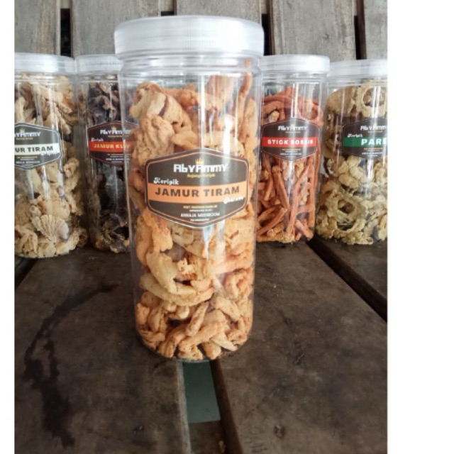 

SNACK KRIPIK JAMUR TIRAM RASA BALADO RENYAH DAN GURIH