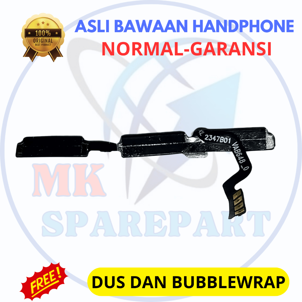 Flexible on off volume hp realme c53 - asli original copotan cabutan bawaan