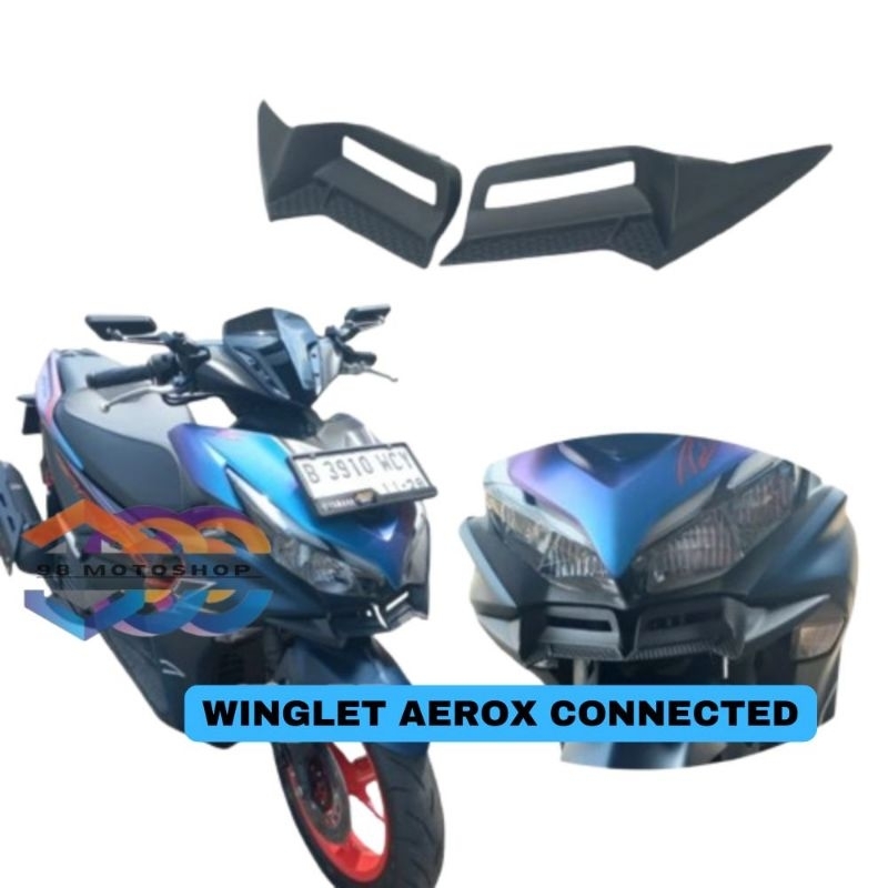 Winglet Motor Aerox Connected 155 2021-2022 Bahan ABS