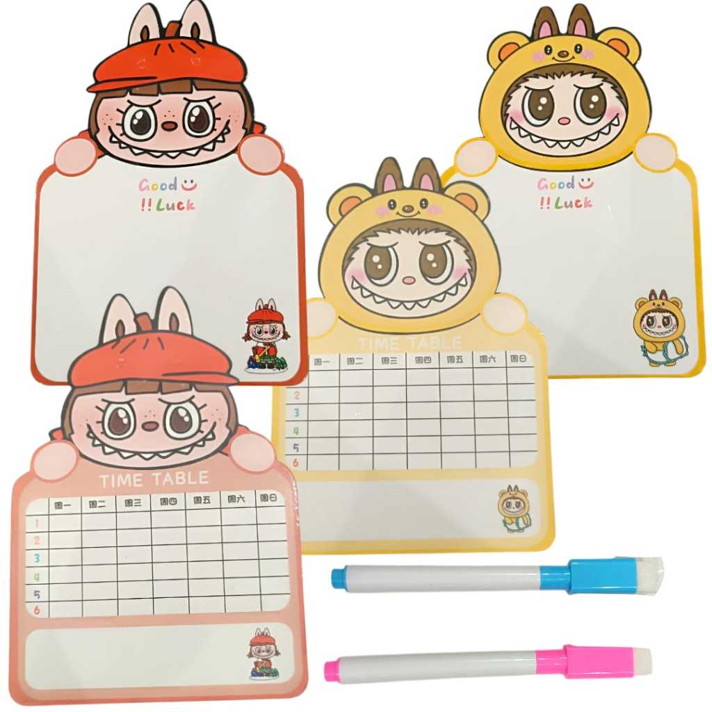 

Papan tulis mini labubu free spidol 1pc / Drawing board labubu / Mini board labubu 2IN1