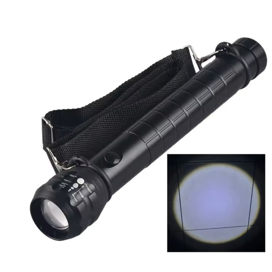 Senter swat besar 8022 Led cree dua baterai