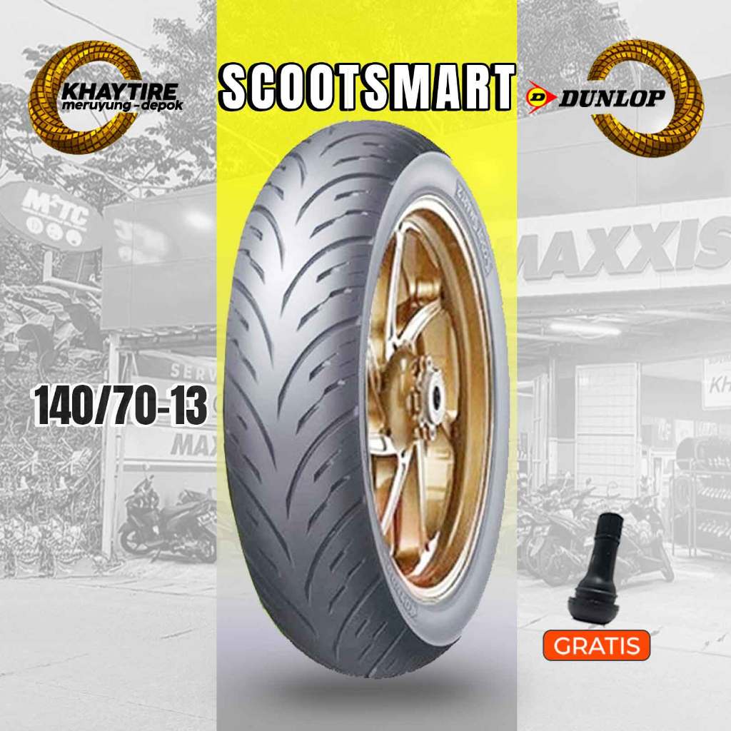 Ban Belakang Motor YAMAHA NMAX DUNLOP SCOOTSMART 2 140/70 Ring 13 Tubeless