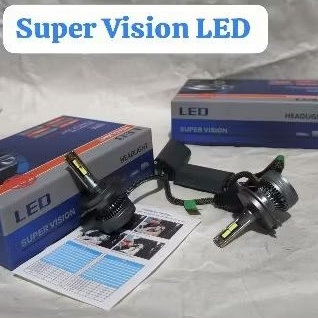 Lampu LED Super Vision H4 60 Watt LED Mobil - Car LED - Dinasti