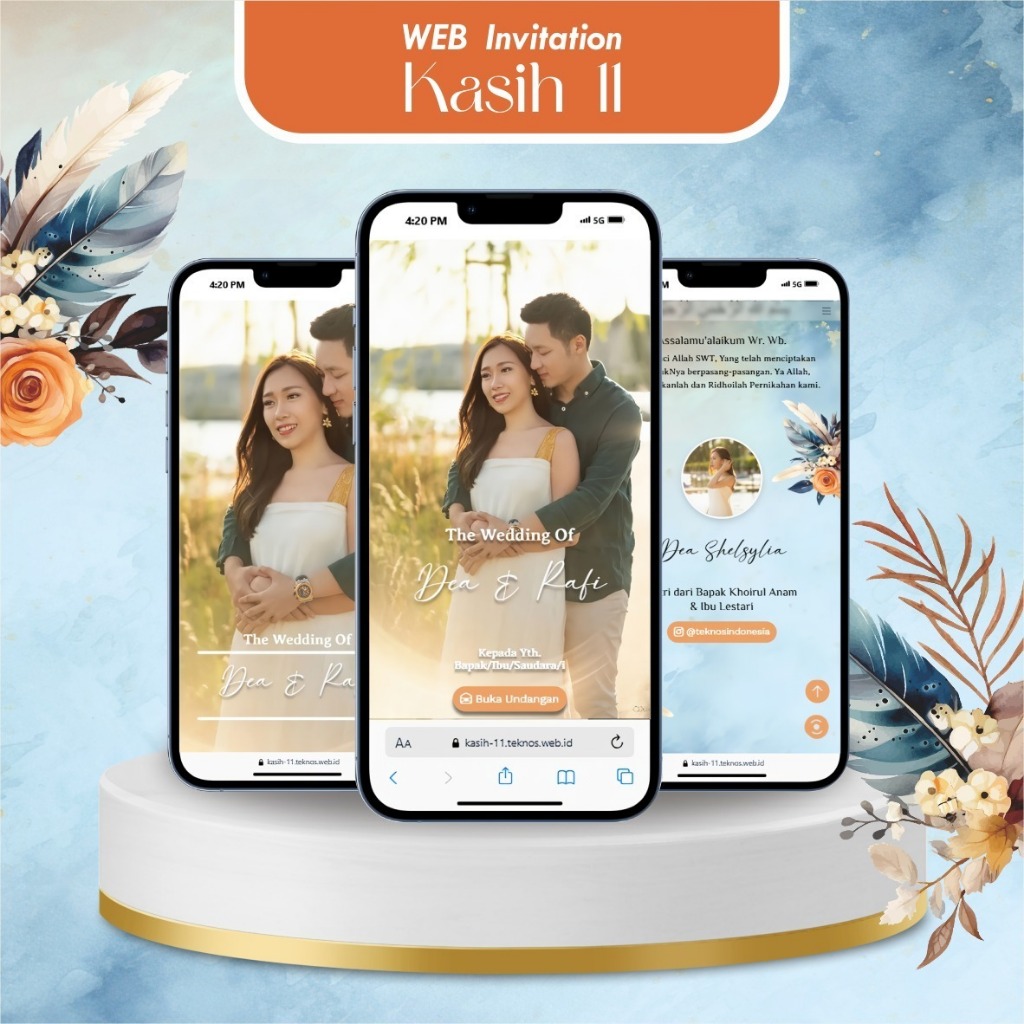UNDANGAN PERNIKAHAN DIGITAL WEBSITE TEMA KASIH 11
