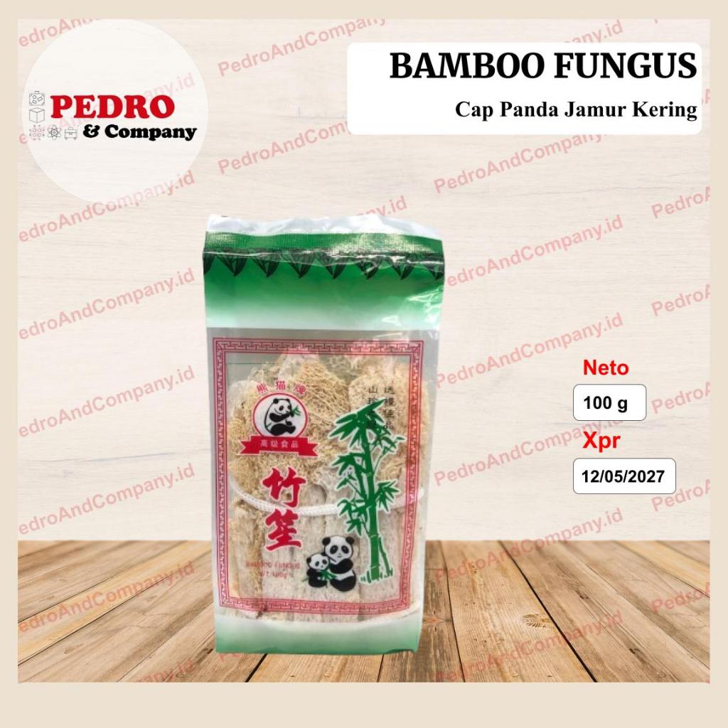 Bamboo fungus cap panda jamur kering 100 gram