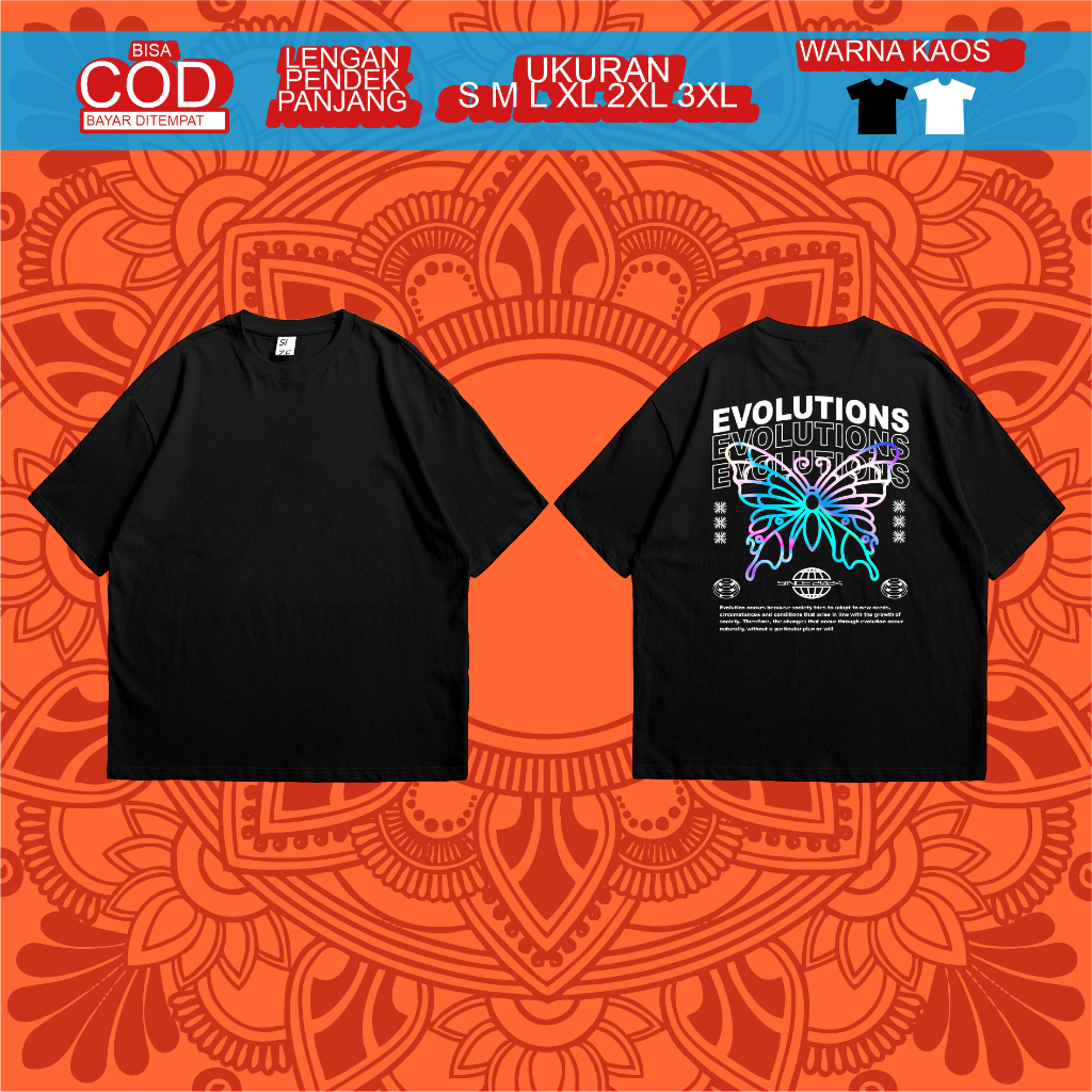Kaos Pria Evolutions Distro Thsirt Murah