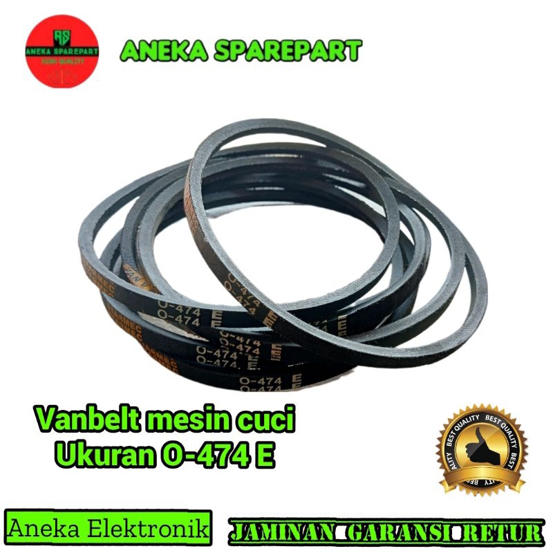 vanbelt mesin cuci ukuran O-474 E original