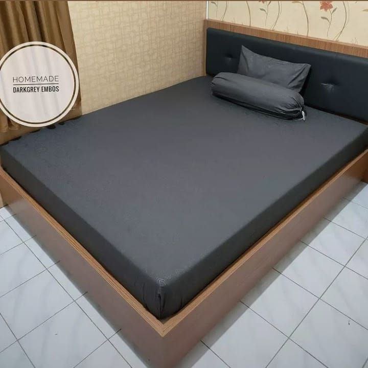 Sprei Polos Embos Single Ukuran 90x200, 100x200, 120x200 Single FREE sarung bantal Guling