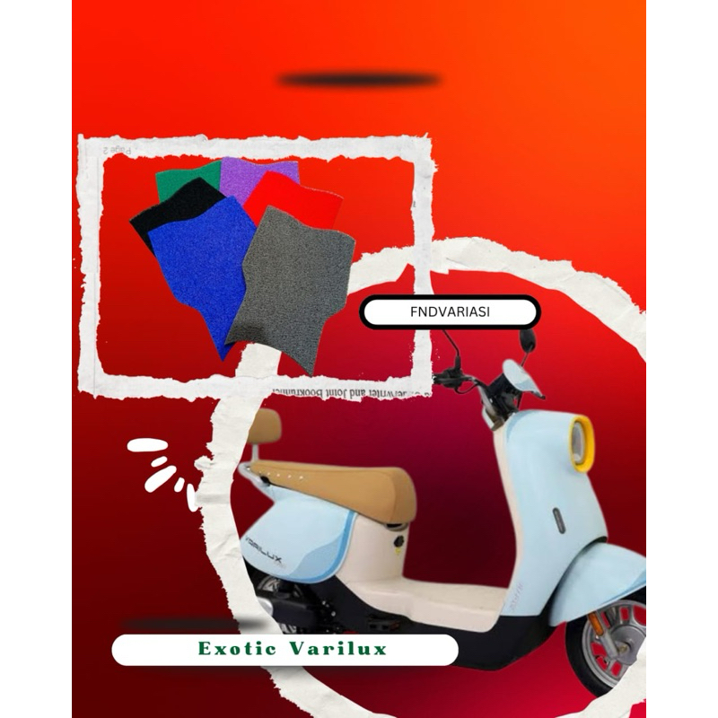 Karpet sepeda listrik Exotic Varilux alas kaki motor listrik varilux sepeda listrik exotic varilux