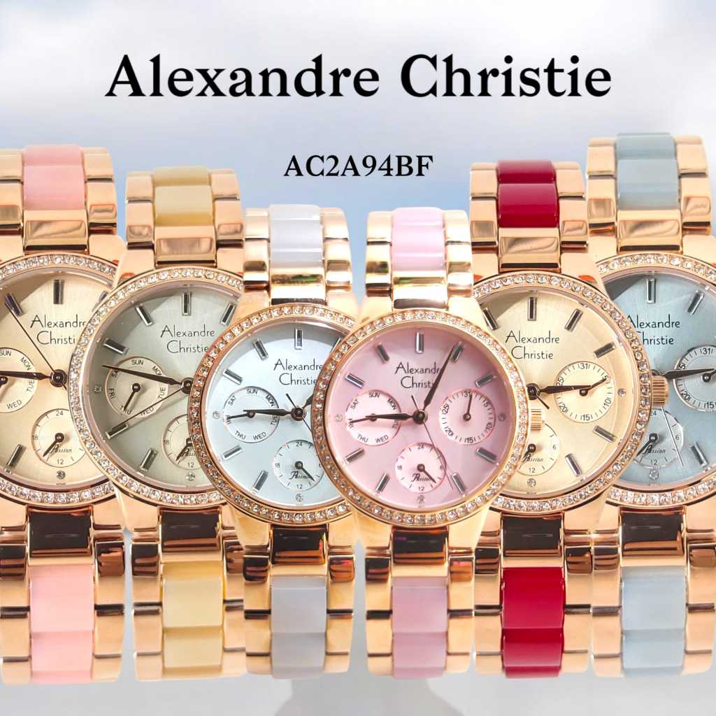 Alexandre Christie AC 2A94 Jam Tangan Wanita Stainless Steel