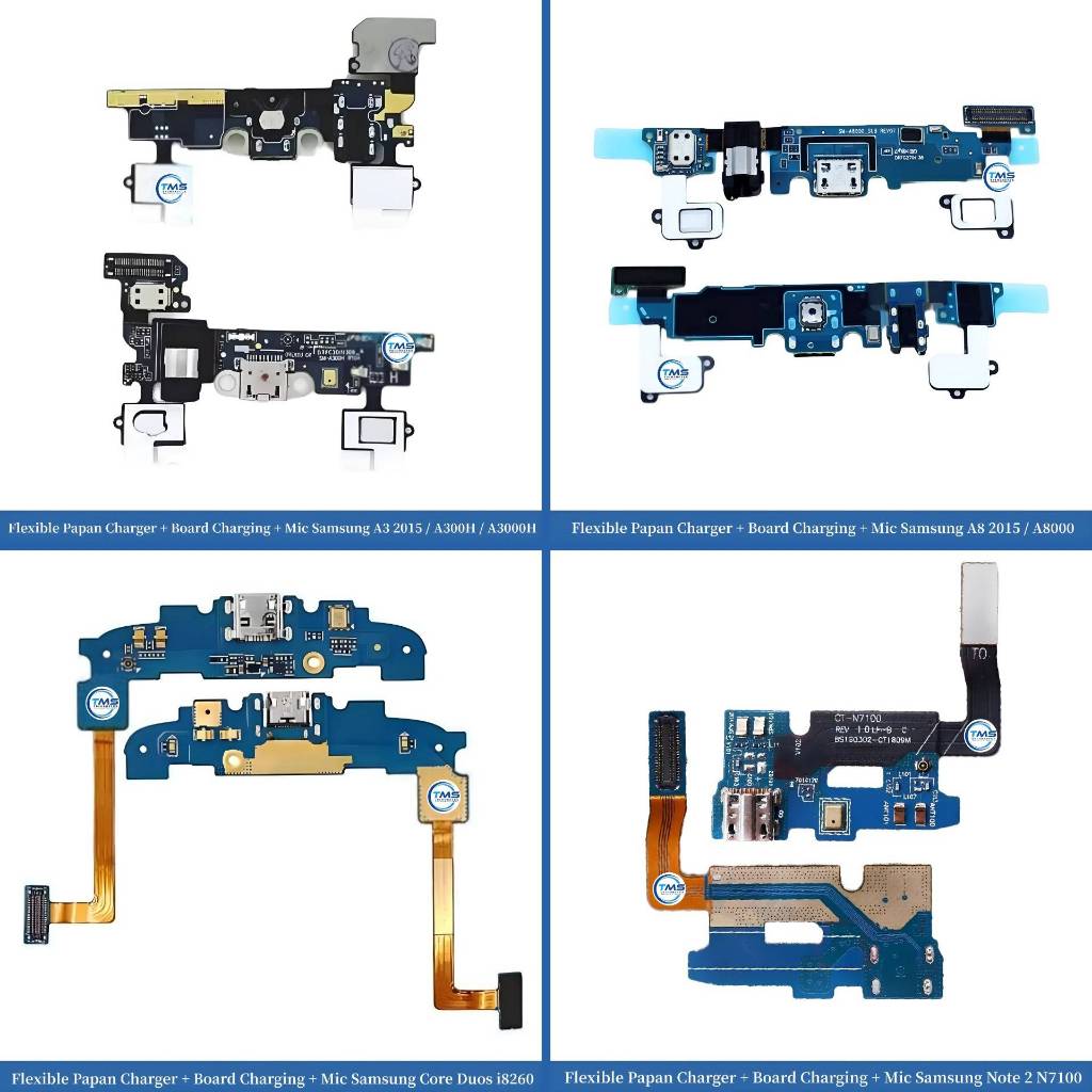 Flexible Papan Charger + Board Charging + Mic Samsung A3 2015 / A8 2015 / Core Duos i8260 / Note 2 N