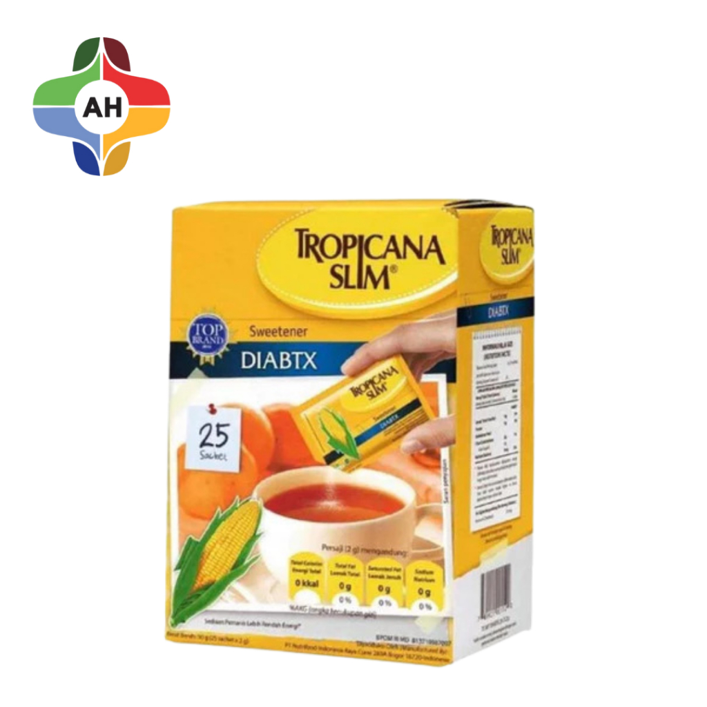 

Tropicana Slim Sweetener Diabetics (25 Sachet) / Apotek Hutama