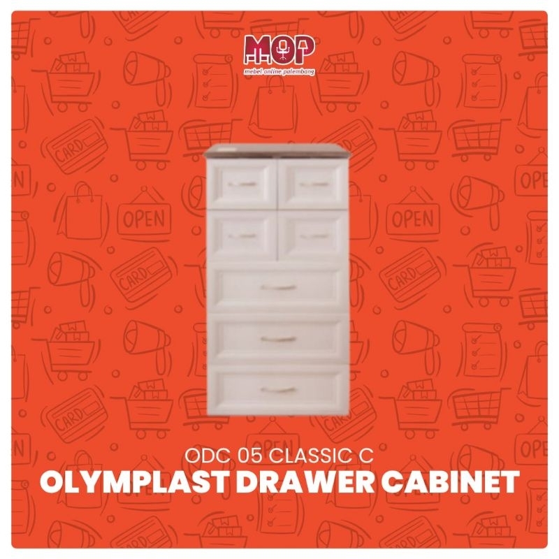 Olymplast Drawer Cabinet Classic Laci Susun Serbaguna ODC CLASSIC 05 C