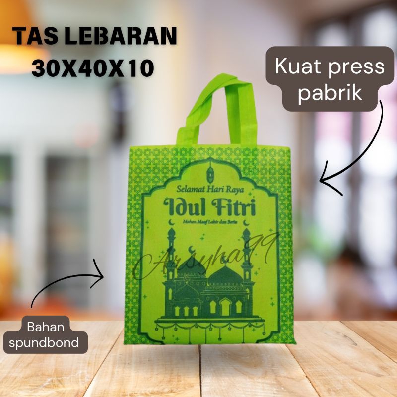 

Tas Lebaran 1lusin (12pcs) Idul fitri ukuran 30x40x10