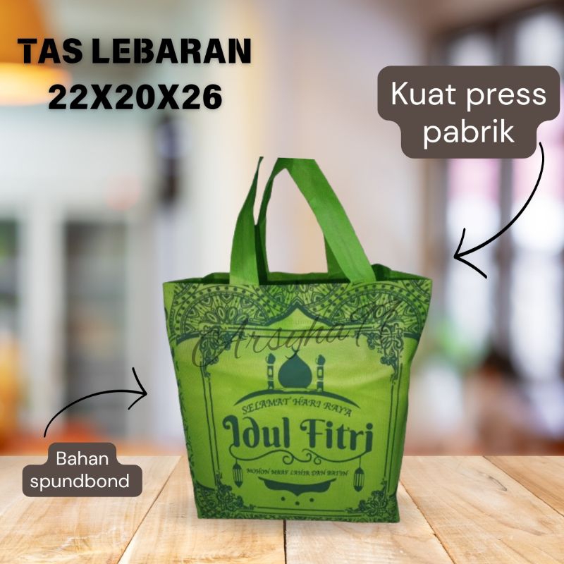 

Tas lebaran idul fitri 1lusin(12pcs)ukuran 22x20x26
