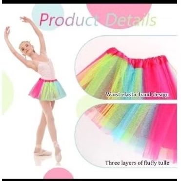 rok tutu anak pelangi