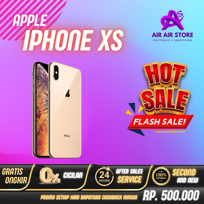 Apple iPhone XS 64gb 256gb 512gb Second Mulus Original Fullset