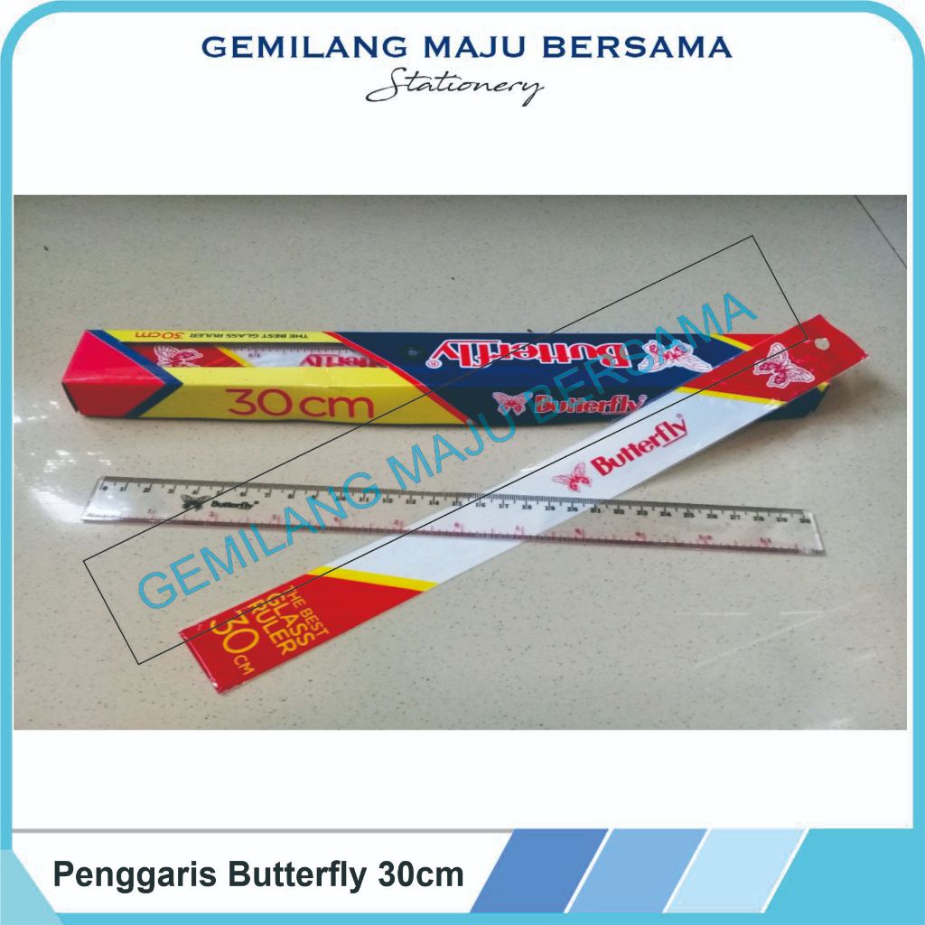 

Penggaris Butterfly BT 30cm