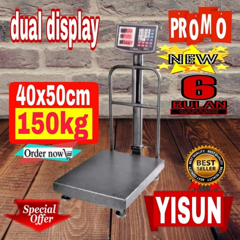 Timbangan duduk 150kg digital/timbangan lipat/timbangan sembako/timbangan murah/