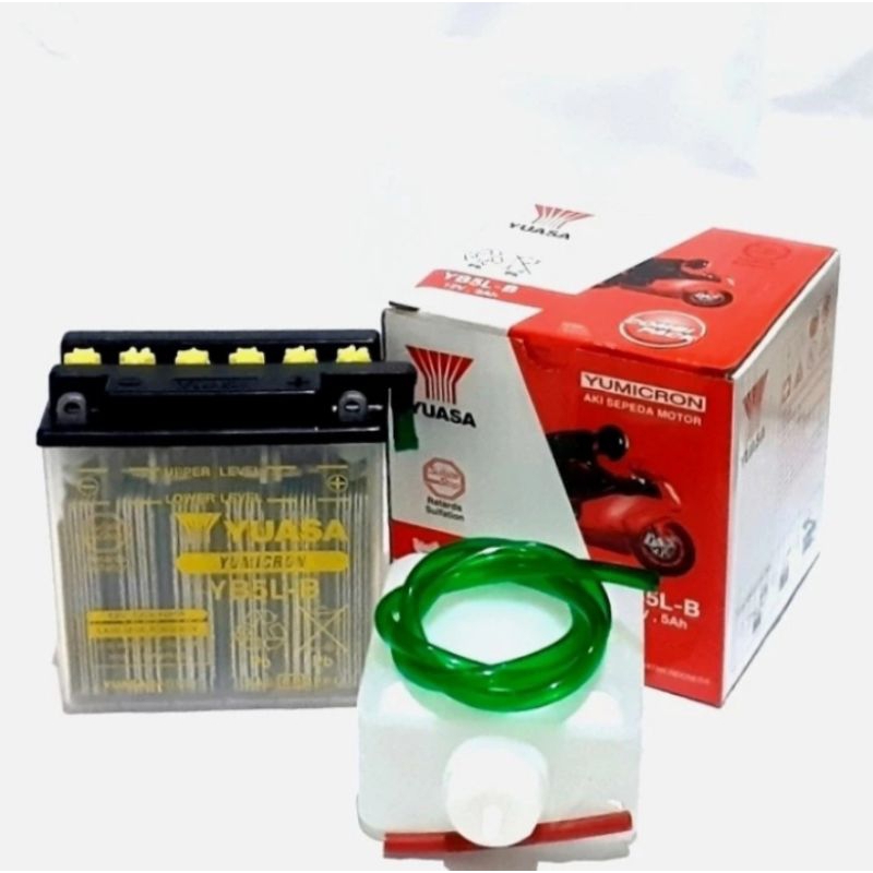 Aki Motor Yamaha Mio Sporty Mio Yuasa YB5L B GM5 Z 3B Aki Basah