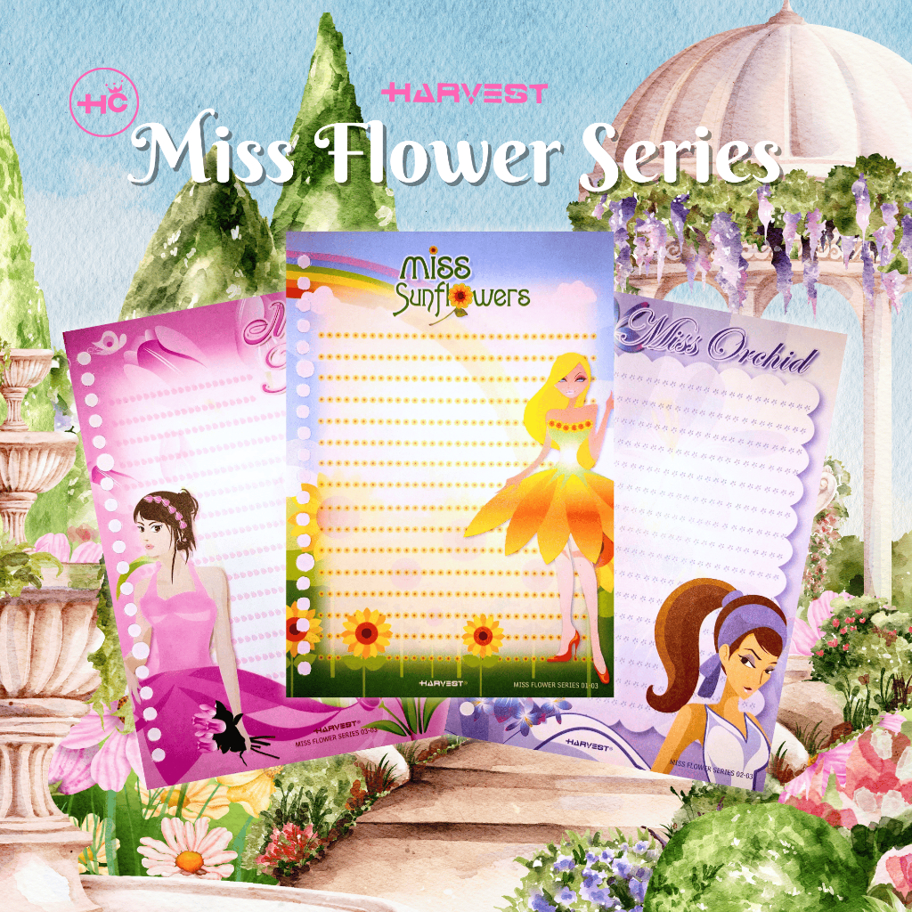 

MISS FLOWER SERIES | PRELOVED HARVEST | HARGA UNTUK 1 LEMBAR | KERTAS HARVEST SERI LANGKA | BINDER A5