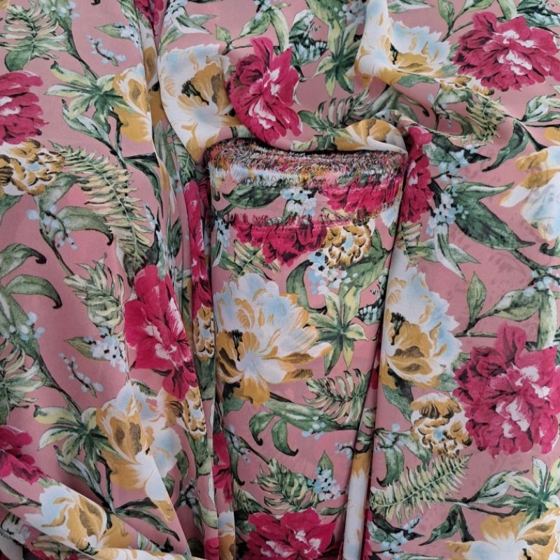 kain ceruti babydol | kain ceruti babydol premium | kain ceruti babydol motif kembang | kain ceruti 