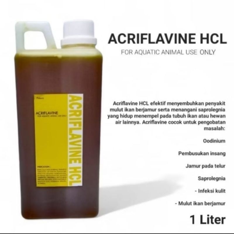 obat ikan hias acriflavine hcl 1 liter