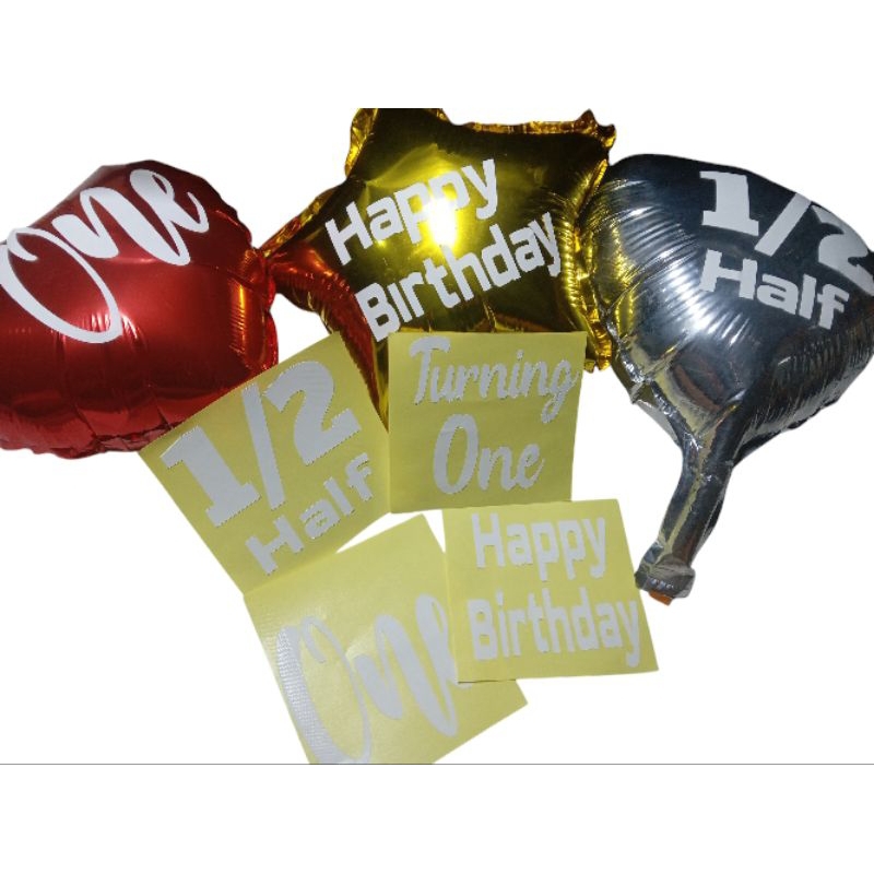 

stiker cuting untuk balon foil 10 inch warna huruf putih