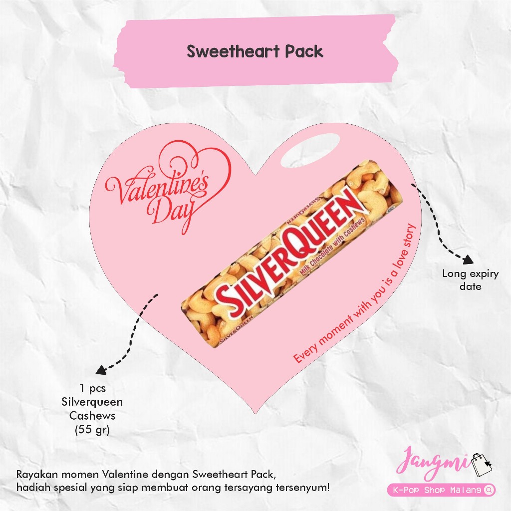 

Valentine Gift Set | Aesthetic Valentine Hampers | Repacked My Choco | Repacked SilverQueen | Kado Coklat Valentine | Sweet Love Package | Hampers Romantis | Hadiah Spesial Valentine | Valentine Treats | Gift Box Valentine