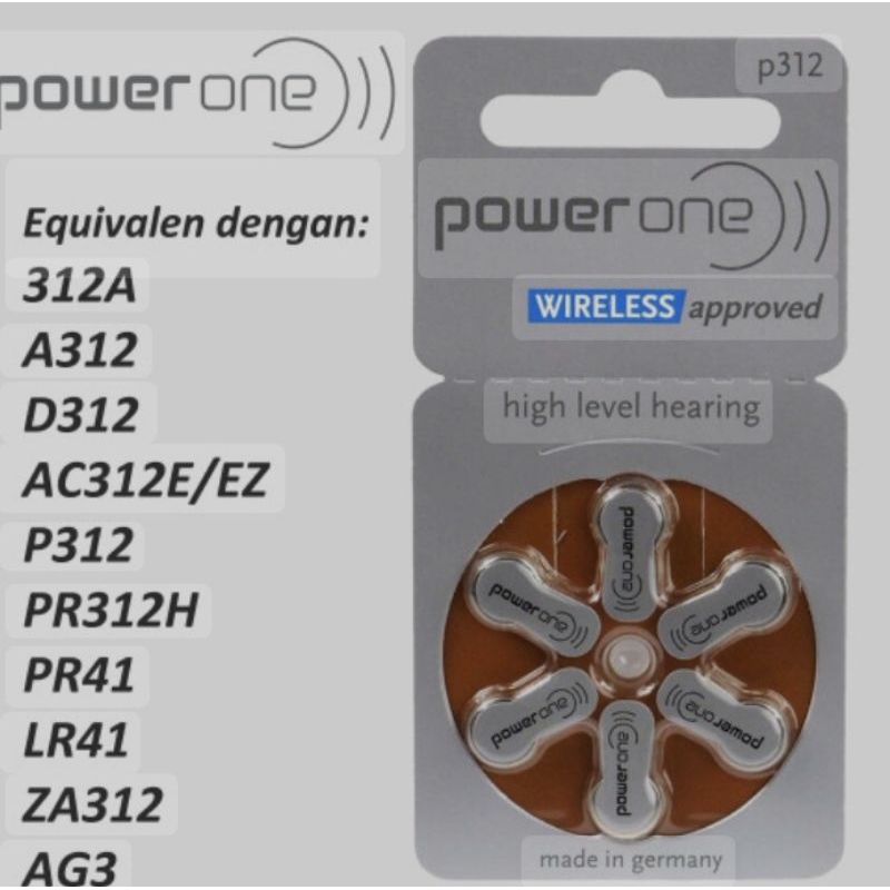 Baterai power one p312