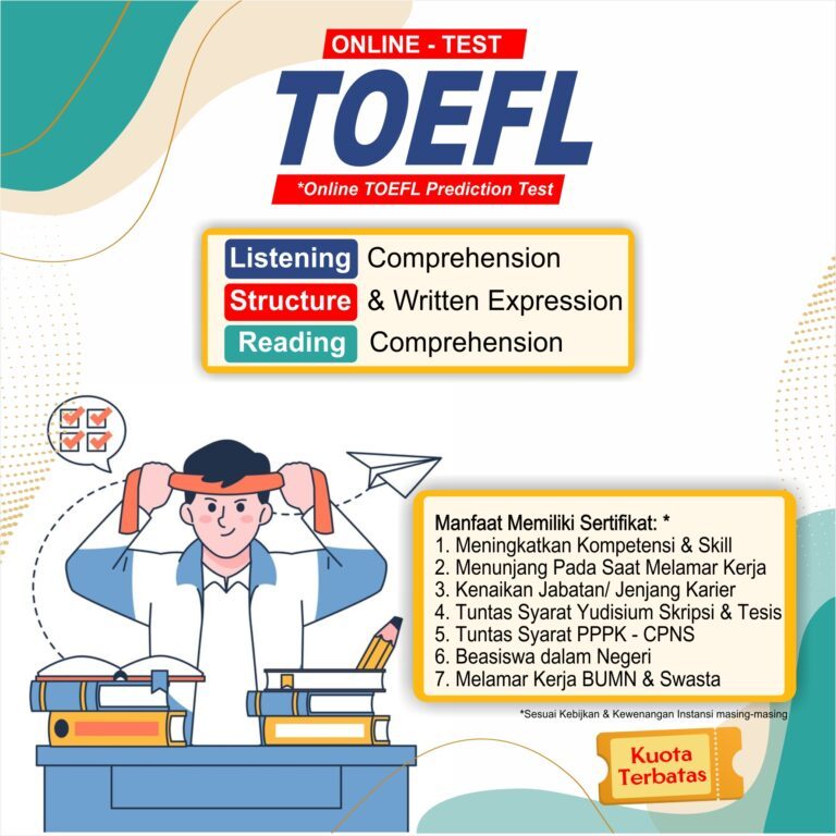 

Tes TOEFL-ITP Preparation resmi