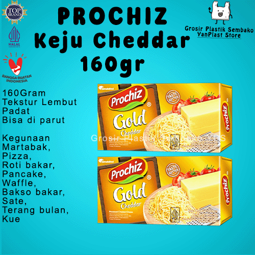 

Keju Cheddar Prochiz 160gr