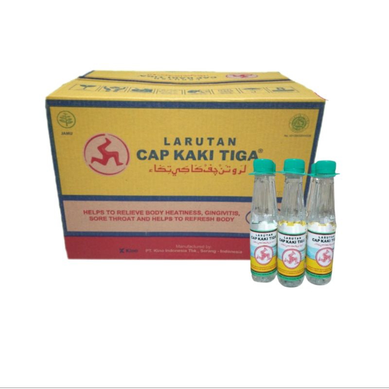 

Larutan Penyegar Cap Kaki Tiga PET 200ml (1 dus/48 btl)