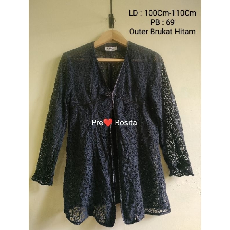 outer brukat hitam