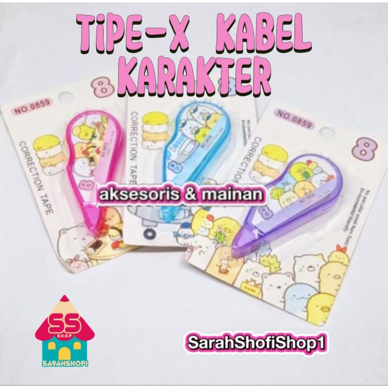 

SarahShofiShop1 TIPE X karakter TipeX label Penghapus tinta pulpen