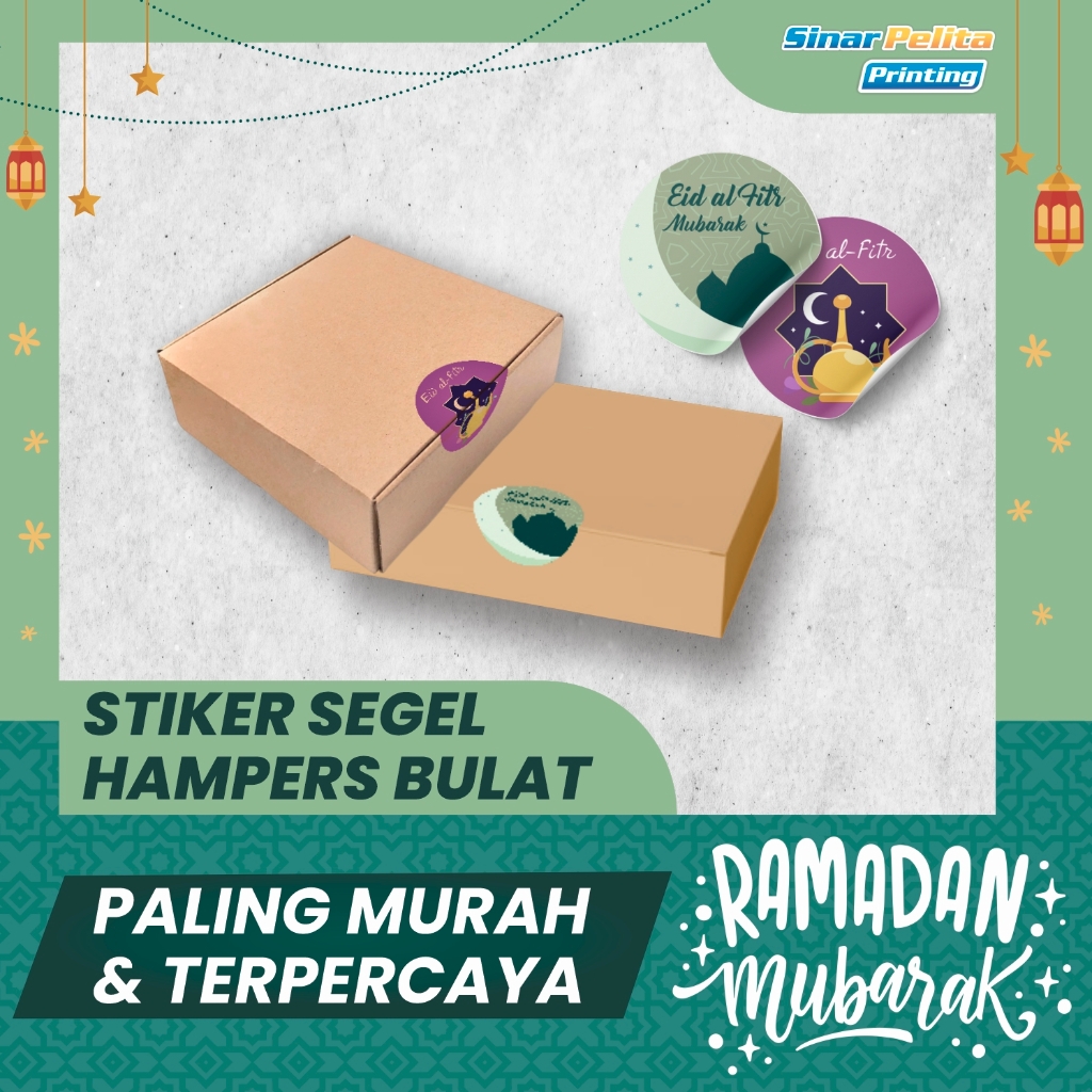 

STIKER SEGEL BULAT HAMPERS | STIKER HAMPERS LEBARAN | FREE TEMPLATE