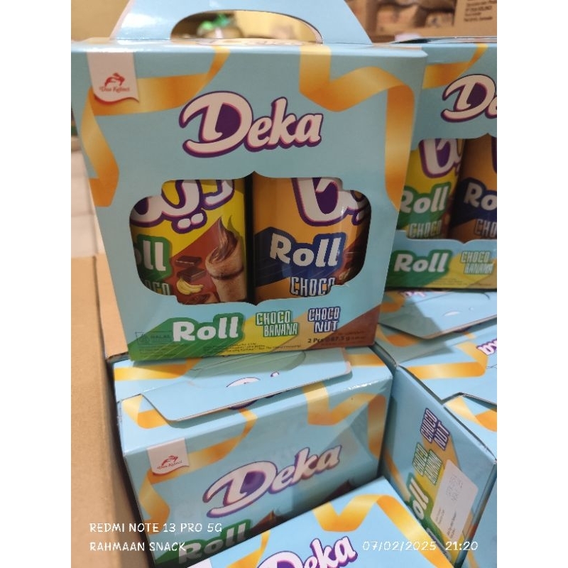 

paket 6 kaleng Deka wafer roll